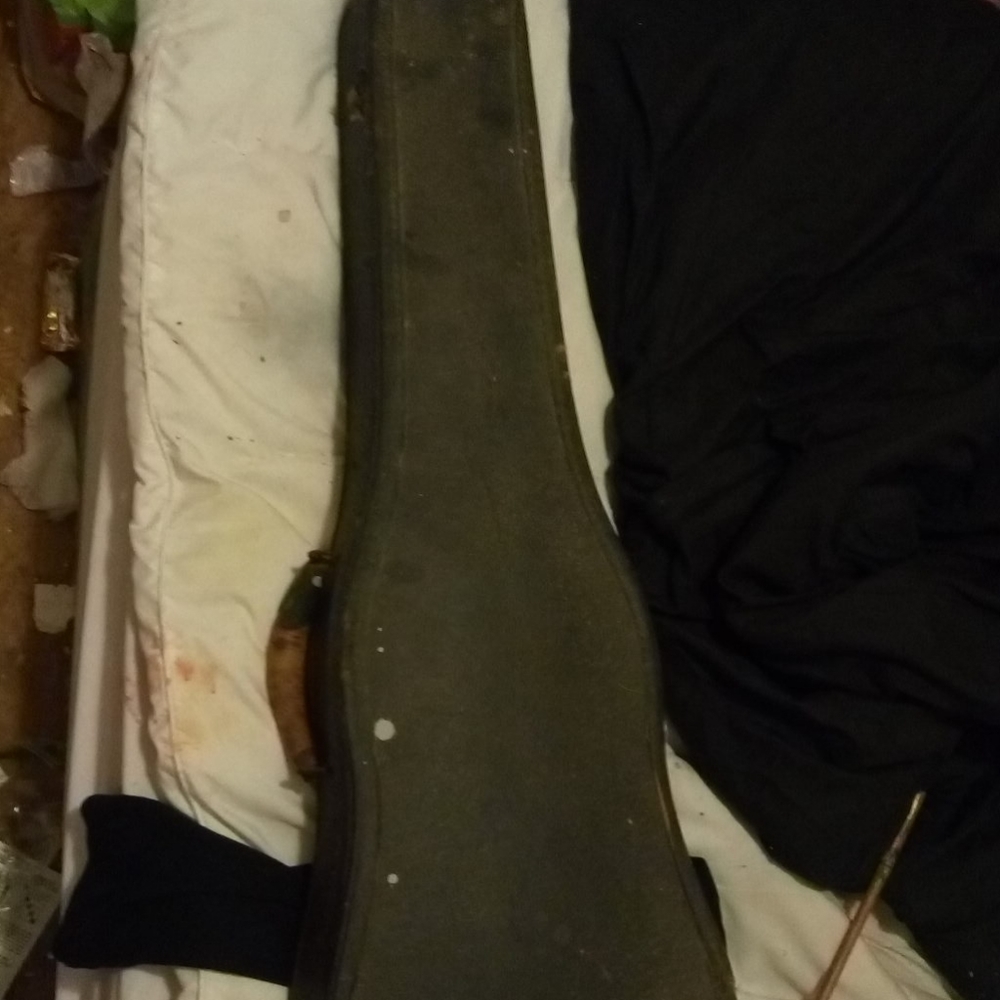 A 1736 violin has case n extra pieces an string